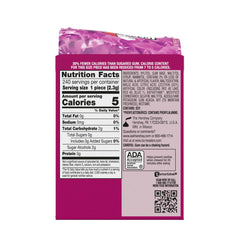 Ice Breakers Raspberry Sorbet bottle back with ADA acceptance symbol.
