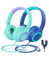iClever HS22 foldable earcups offer compact, comfortable wear for school and travel.
