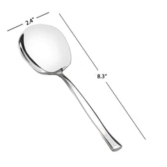 Idomy buffet spoons arranged on a tray ready for self-serve dining