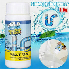 iekufes Wild Tornado foaming action cleans bathroom drains with powerful bubbles