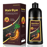 iemokoda Chestnut Brown Hair Dye Shampoo application for easy at-home coloring