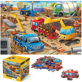 IFLOVE jumbo construction site puzzle boosts hand-eye coordination through bright machinery.