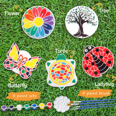 IFLOVE Paint Your Own Stepping Stone Butterfly stone, ideal for bright garden art