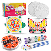 IFLOVE Paint Your Own Stepping Stone Flower stone, perfect for indoor display