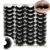 IFSOWDRA Mink Lashes fluffy wispy 20mm create a dramatic cat-eye look.