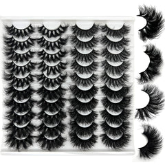 IFSOWDRA mink lashes strip cat eye with D Curl, 25mm for dramatic daily look.