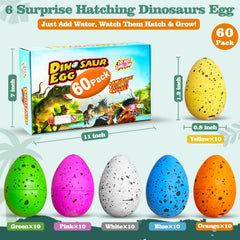 iGeeKid dinosaur eggs in water show growth and surprise toy release
