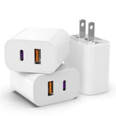 iGENJUN 3-pack USB-C charger front view for space-saving charging