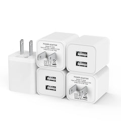 iGENJUN 5Pack USB wall charger front view, compact design for travel charging.