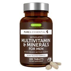 Igennus Methylated Men's Multivitamin bottle front view for quick recognition and trust