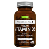 Igennus Vegan Vitamin D3 1000IU tablets in bottle for daily immune support