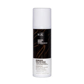 IGK Never Miss gray coverage spray for natural-looking root correction on dark brown hair.