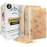 iHeart Nature Oatmeal Oasis soap bar pack provides gentle cleansing and hydration.