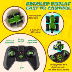 IJIGU RC tractor offering six-direction control for easy steering and on-the-spot rotation