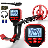IKIU metal detector with LCD display for easy target reading in daylight or night
