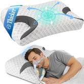 IKSTAR CPAP Pillow with breathable cover for cool sleep comfort for side sleepers.