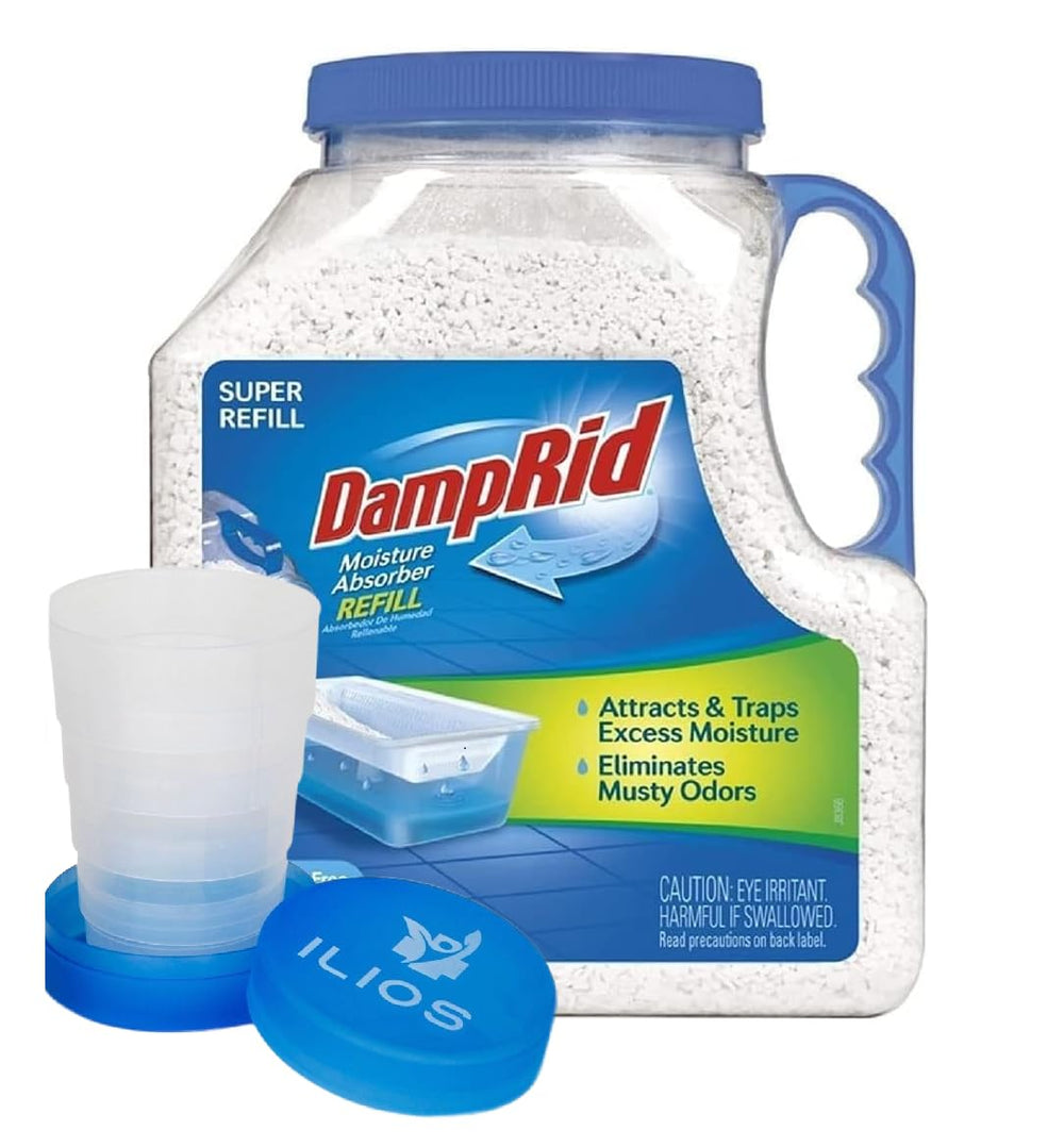 ILIOS DampRid 7.5 lb fragrance-free refill container for humidity control in closets or basements