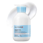 Illiyoon Ceramide Ato Lotion bottle shown for daily hydration and soothing care