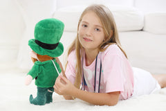 illuOKey Leprechaun plush beard and vest close-up reveals character and charm