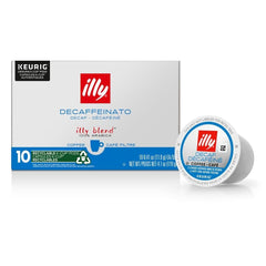 illy Classico Decaf K-Cups for Keurig brewing a quick, smooth cup.