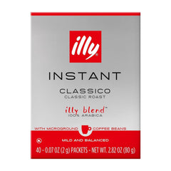 illy instant coffee classico 2g packet ready for quick café-style on-the-go.