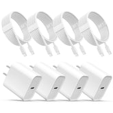 ILOUYU iPhone charger pack front view shows four compact wall blocks for fast charging.