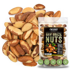 I'm A Nut Brazil nuts raw 1lb ready for a protein-packed snack.