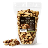 I'm A Nut Raw Broken Brazil Nuts front view, gluten-free snack.