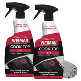 Weiman 2-Pack Cooktop Cleaner + Microfiber Cloth – Streak-Free, Non-Abrasive Degreaser - Perla Store | The Ultimate A to Z Marketplace for Every Need in Canada