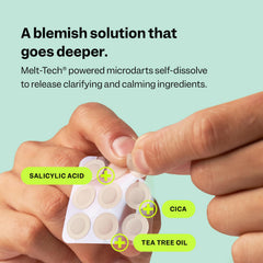 Peach Slices salicylic acid and niacinamide ingredients label on packaging.