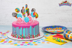 Imagine Splash Rainbow Twisty Pops on a candy buffet display for colorful treats