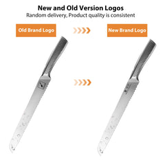 Imarku bread knife serrated edge for effortless through-crust cuts on crusty loaves.