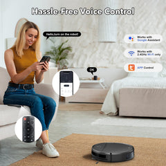 iMartine robot vacuum mop tank area demonstrates integrated mopping on hard floors