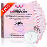 iMethod PDRN eye patch applied beneath eyes for a refreshed look