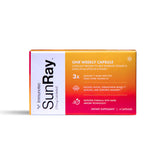 Immunotec Sunray bottle front showing branding for weekly vitamin D support