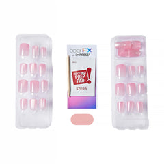 imPRESS Cherished nails feature pre-applied adhesive for peeling and pressing to secure nails in seconds.