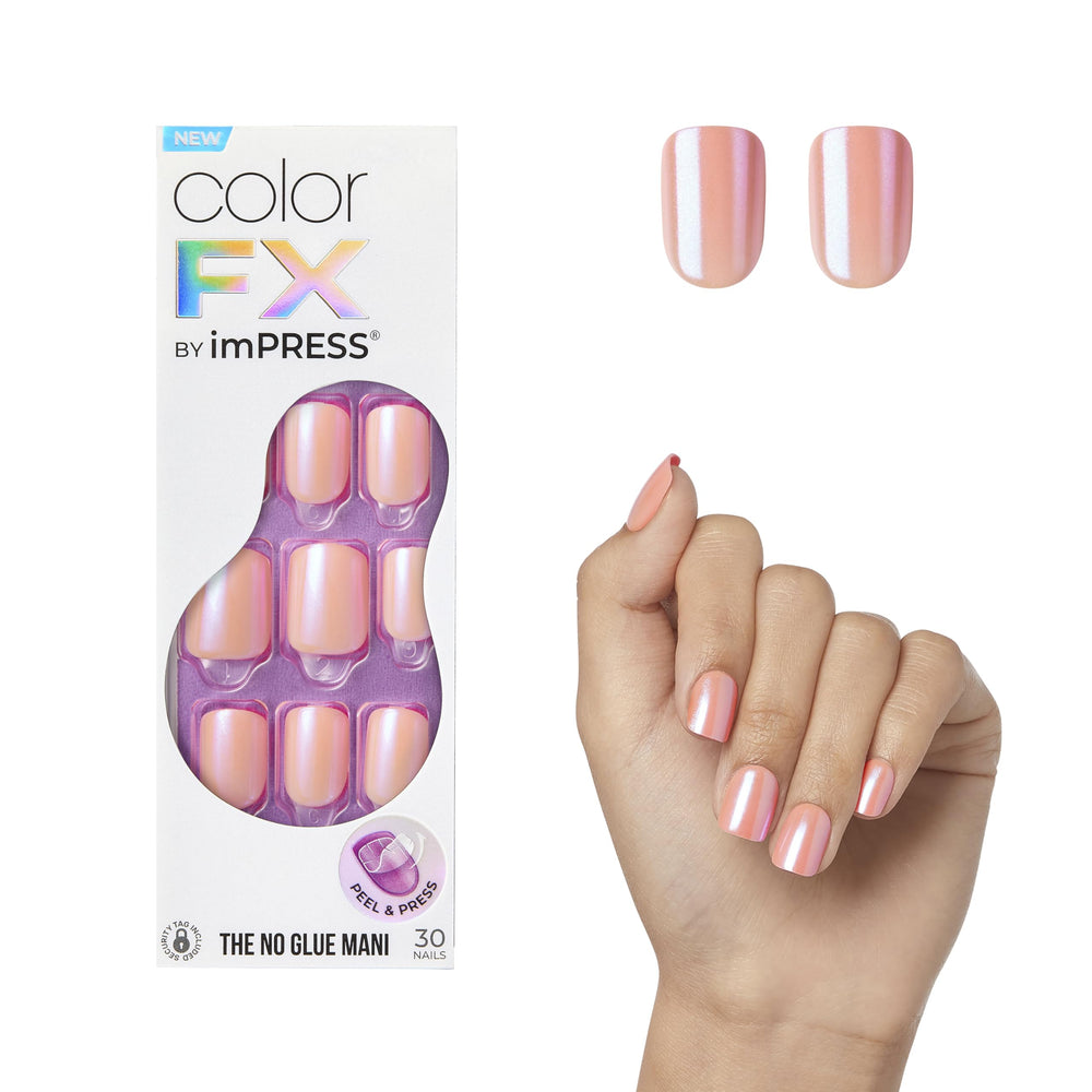 imPRESS Satellite ColorFX nails chrome like shine for fast glam.