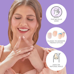 imPRESS Snooze blue mini file and prep pad highlighting DIY manicure convenience.