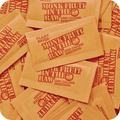 IN THE RAW Monk Fruit Packets ideal for keto smoothies and daily treats.