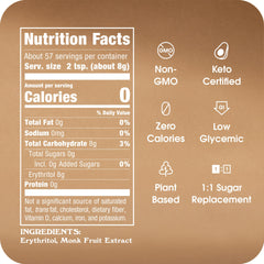 IN THE RAW Monk Fruit sweetener dissolves easily for coffee and tea.