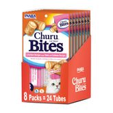 INABA Churu Bites chicken tube closeup shows soft texture for easy rewards