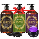 INALIER massage oil trio pack for at-home spa relaxation and gift-ready use