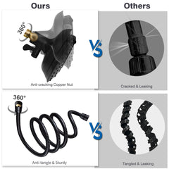 INAVAMZ black adjustment knob controlling mixed water pressure for customized comfort