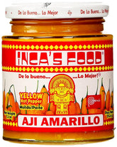 Inca's Food Aji Amarillo paste bottle ready to brighten sauces.