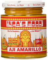 Inca's Food Aji Amarillo Paste jar front highlighting bold Peruvian flavor