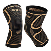 INDEEMAX copper knee brace packaging with anti-slip band for secure wear