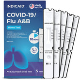 INDICAID 3-in-1 box image showing compact home-use packaging for travel