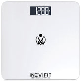 INEVIFIT bathroom scale with a large platform for accurate at-home weight readings.