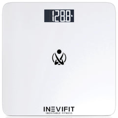 INEVIFIT bathroom scale with a large platform for accurate at-home weight readings.