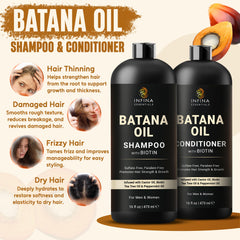 INFINA ESSENTIALS Batana Oil Conditioner bottle ready to smooth and strengthen
